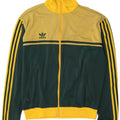 Мужской спортивный костюм Adidas с графическим рисунком, верхняя куртка, большой желтый цвет, полиамид с цветными блоками