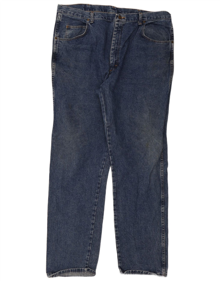 Мужские прямые джинсы Wrangler W42 W34, синий хлопок