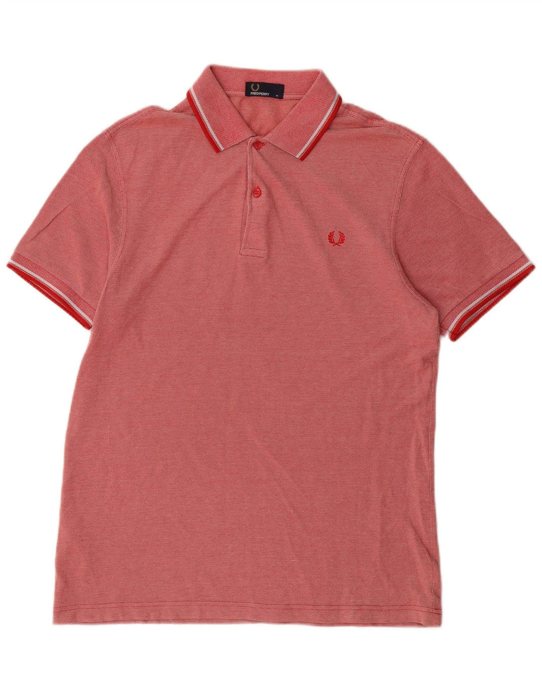 Мужская рубашка-поло Fred Perry, хлопок среднего красного цвета