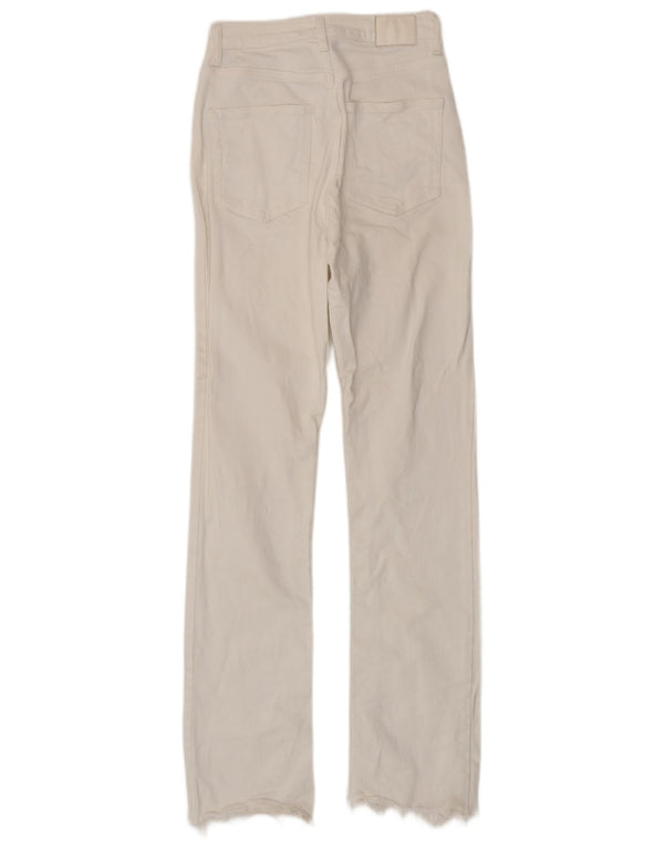 Женские узкие джинсы Zara EU 36 XS W26 L32, белый хлопок