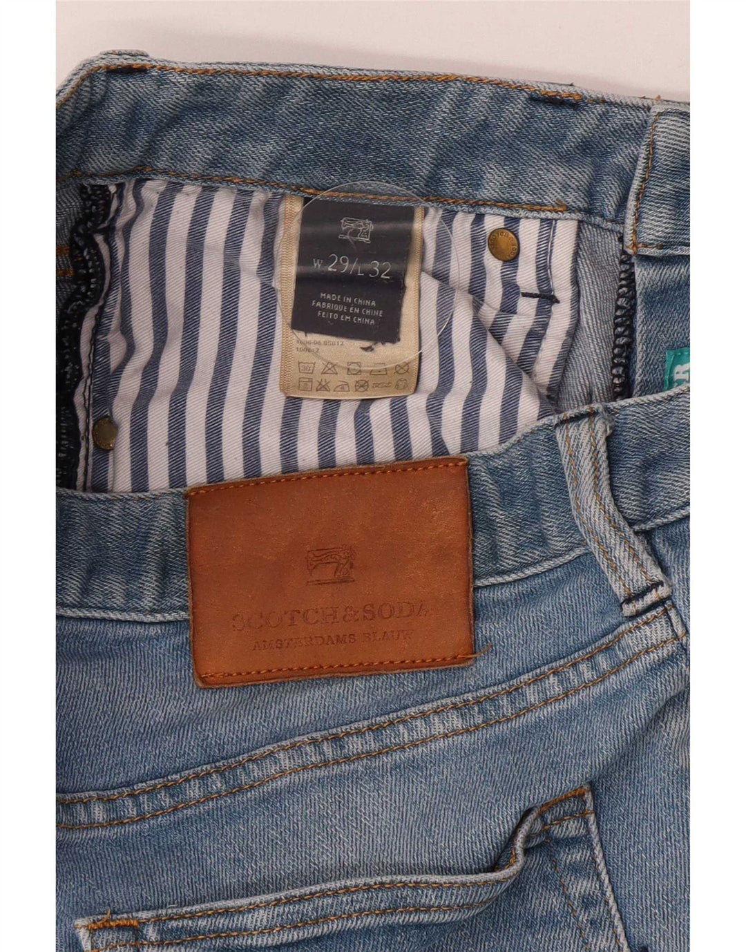 Женские узкие джинсы Scotch & Soda W29 L32, синий хлопок