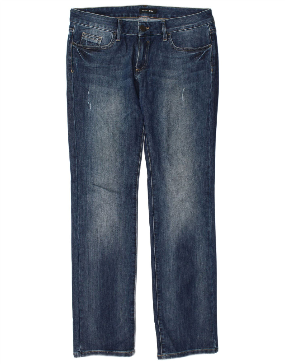 Женские прямые джинсы Massimo Dutti EU 42, большие W32 L34, темно-синие