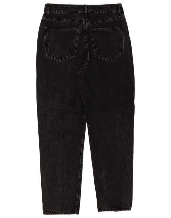Женские зауженные джинсы Zara с высокой посадкой EU 40 Medium W30 L27, черные в крапинку