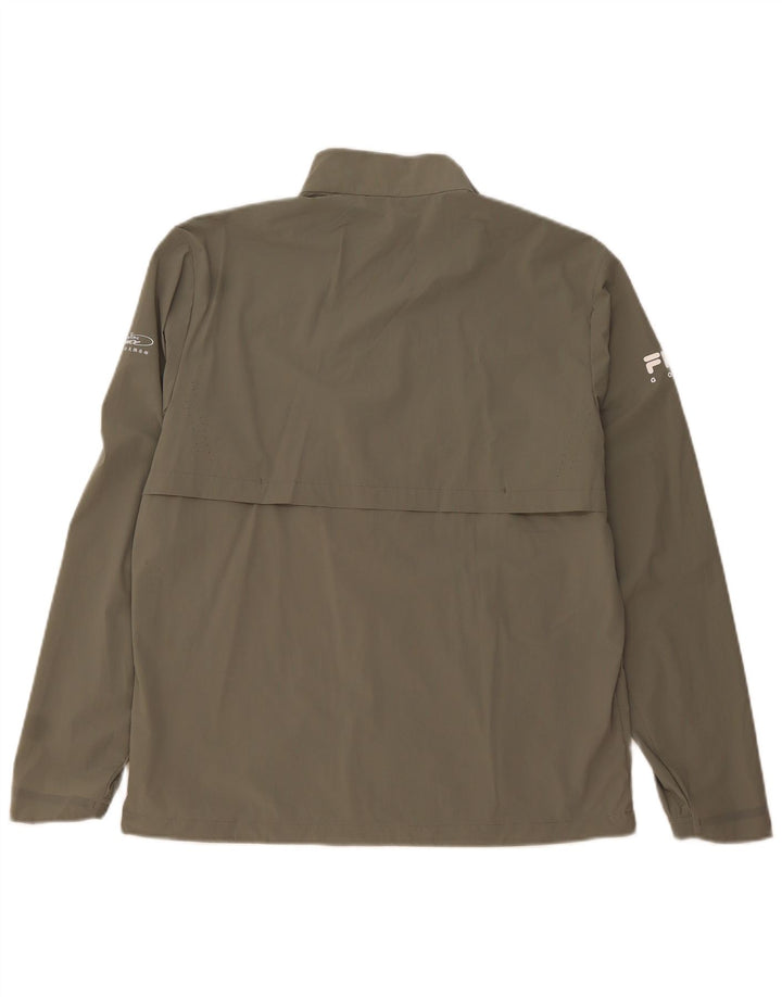 Fila Женский спортивный костюм стандартного кроя, верхняя куртка UK 18 XL, цвет хаки