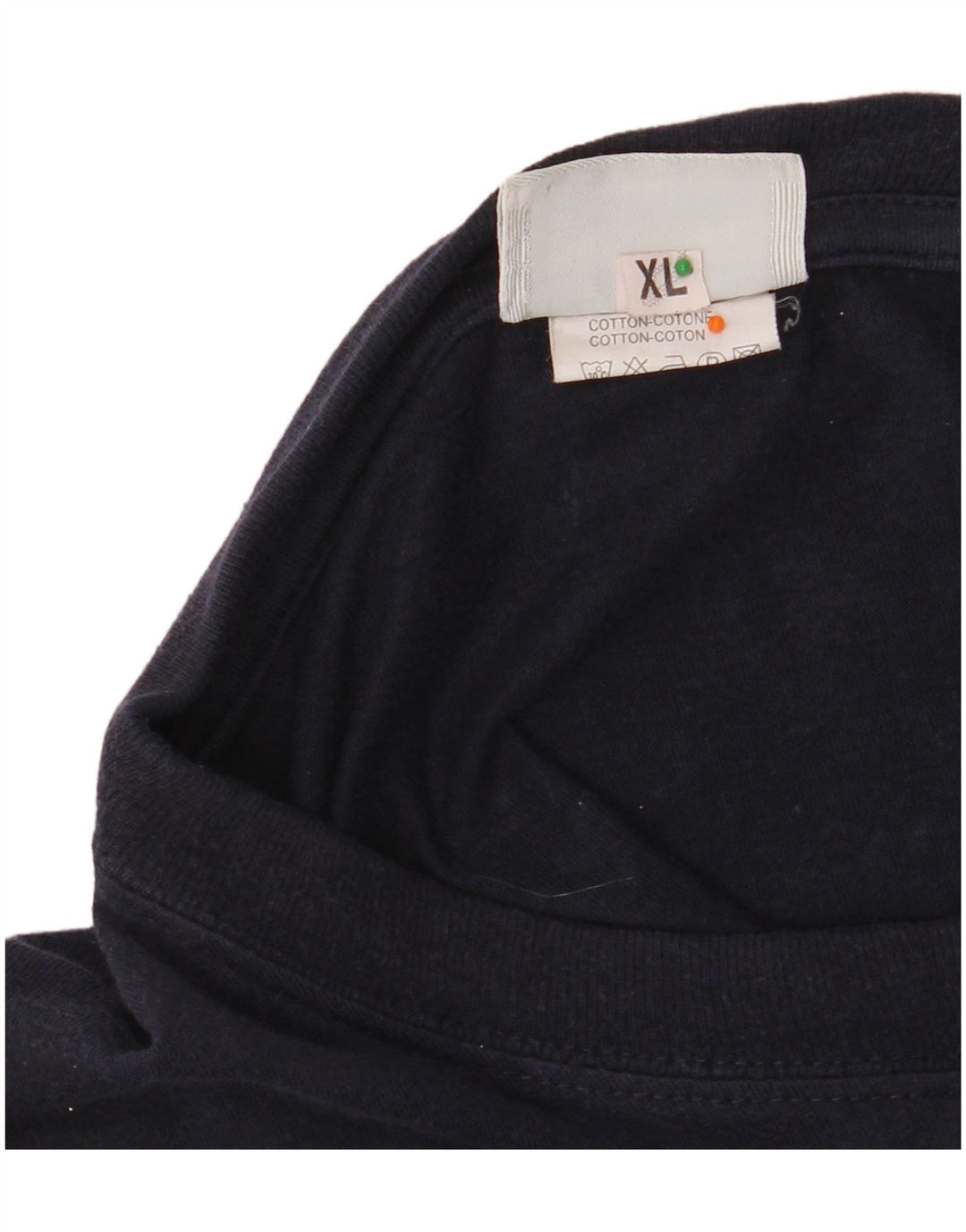 Мужская футболка ASICS Top XL из хлопка темно-синего цвета