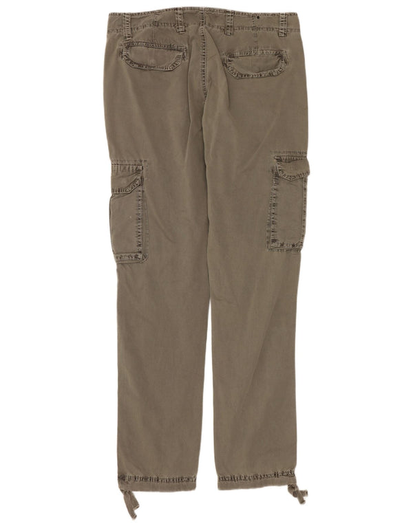 Винтажные женские прямые брюки карго IT 46, большие W32 L32, хлопок цвета хаки