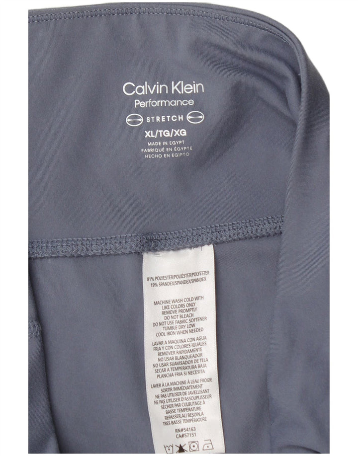 Женские леггинсы Calvin Klein UK 18 XL, синие, полиэстер