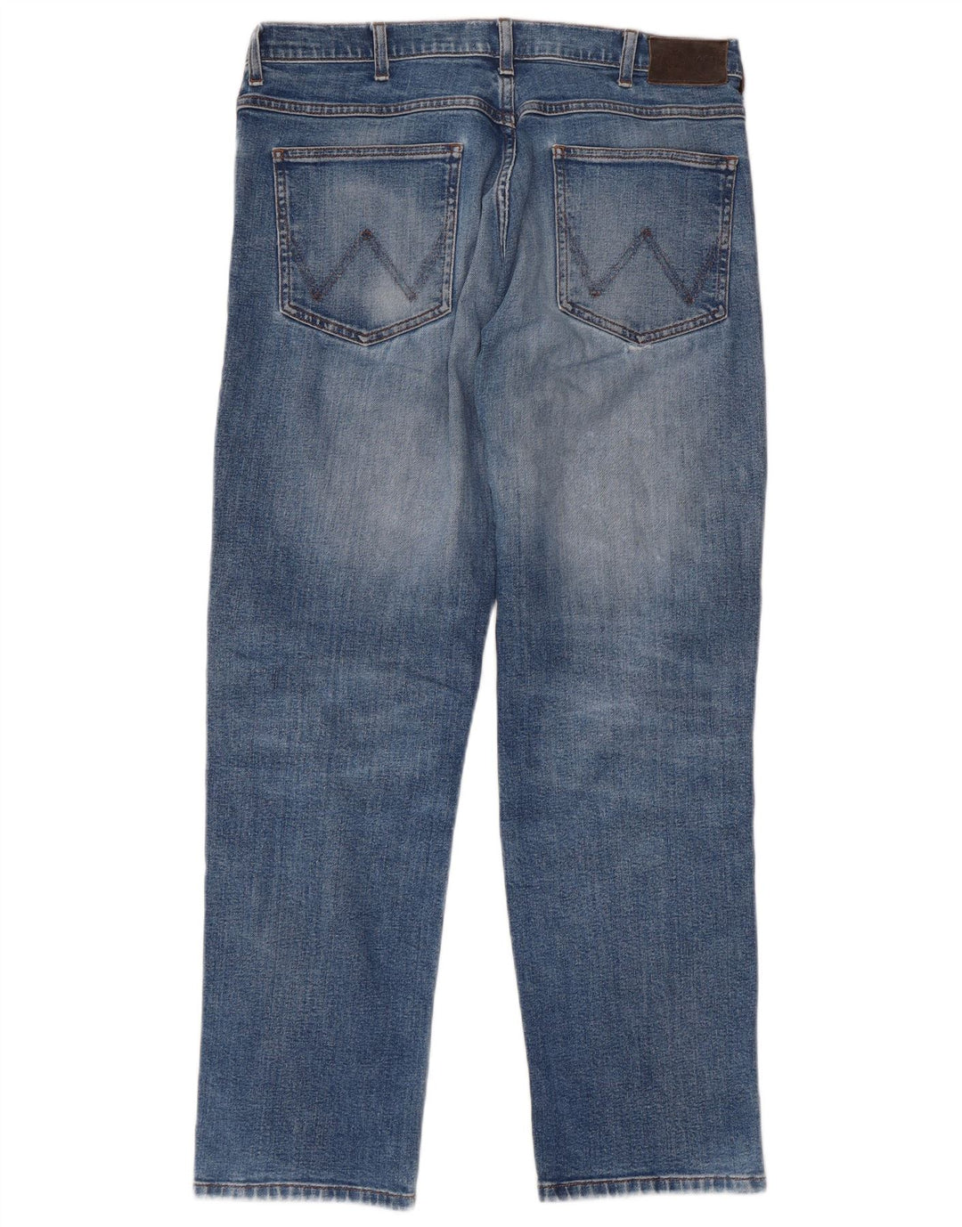 Мужские прямые джинсы WRANGLER W34 L30, синий хлопок