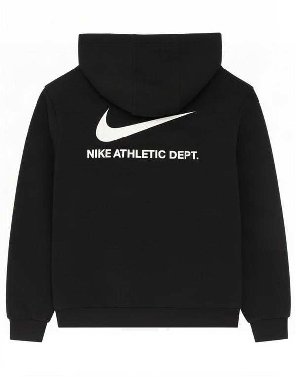 Джемпер с капюшоном Nike для девочек 10–11 лет, средний черный, хлопковый