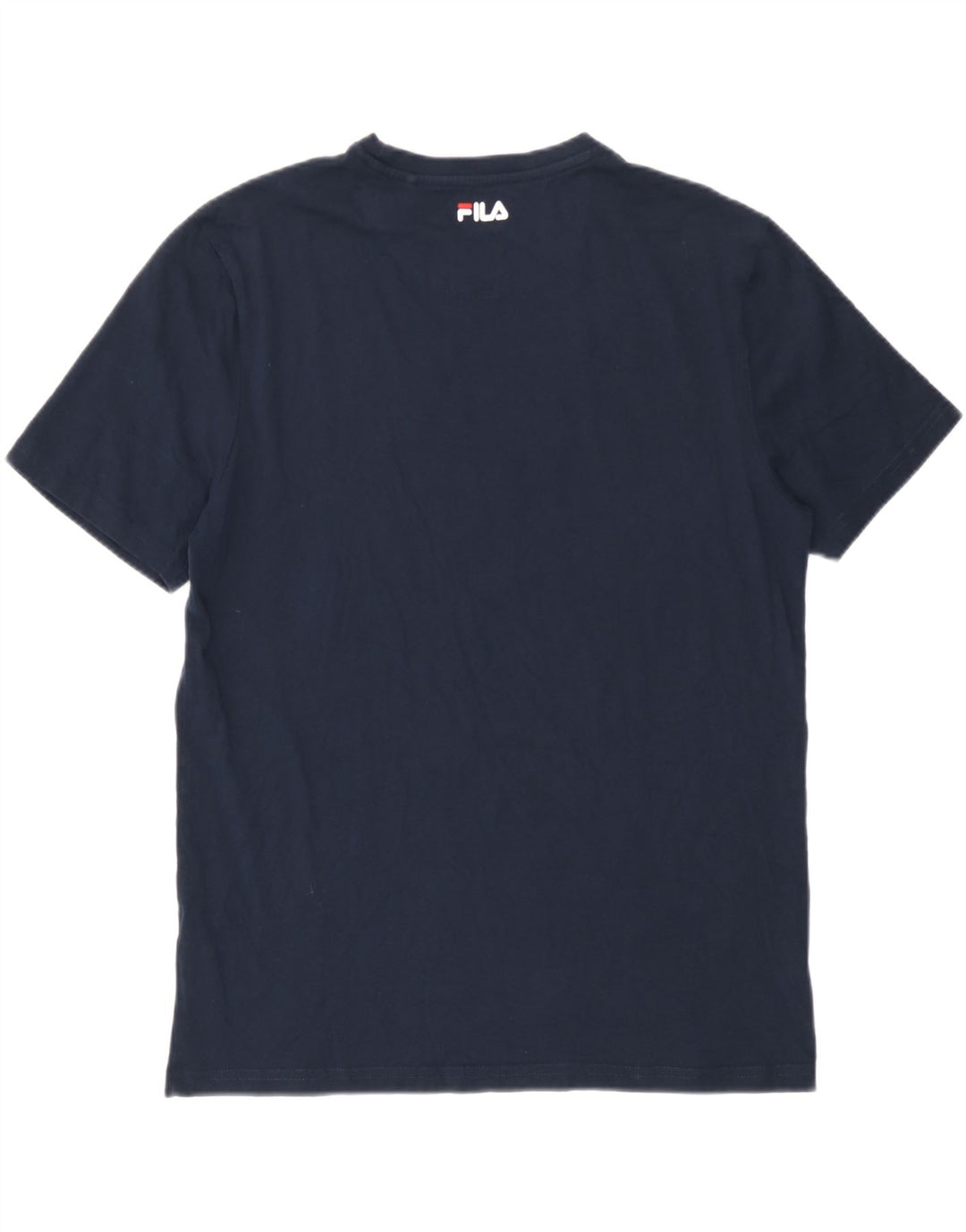 Fila Мужская футболка с рисунком Верх средний темно-синий