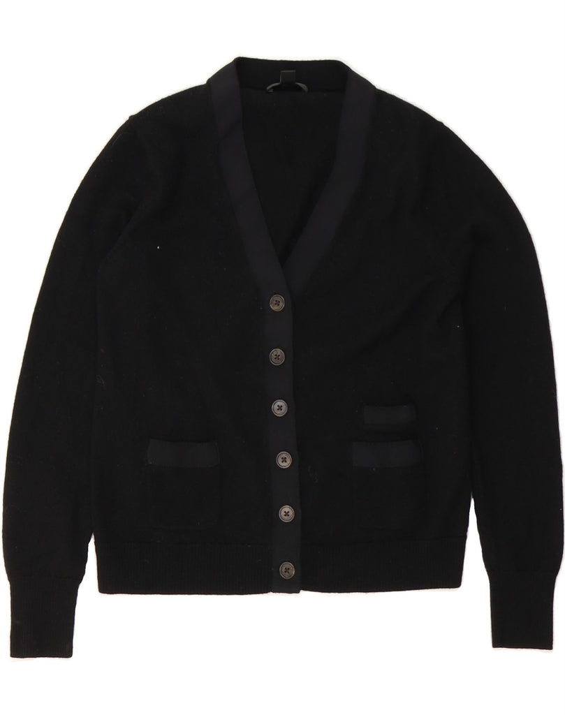 J. CREW Womens Cardigan Sweater UK 10 Small  Black Merino Wool Vintage J. Crew and Second-Hand J. Crew from Messina Hembry 