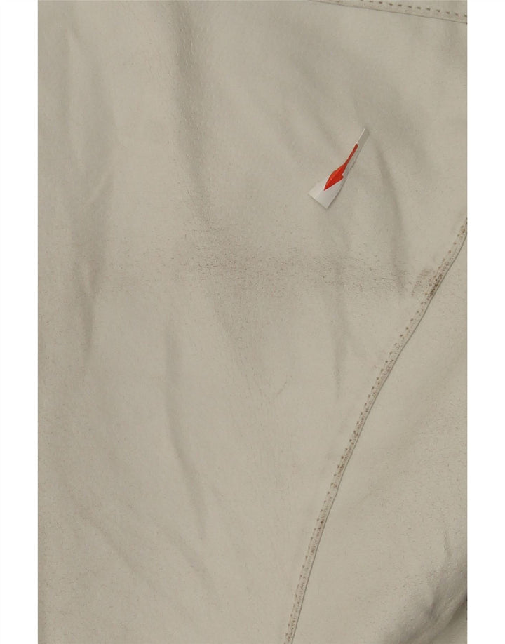 Куртка женская кожаная Ovisesse IT 48 XL Белая кожа