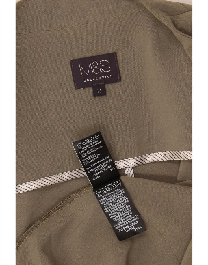 Женский кардиган Marks & Spencer Top UK 10, маленький, цвет хаки, полиэстер