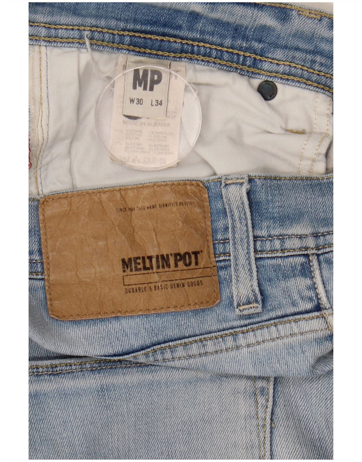 Женские узкие джинсы Meltin' Pot W30 L34 синие, хлопок