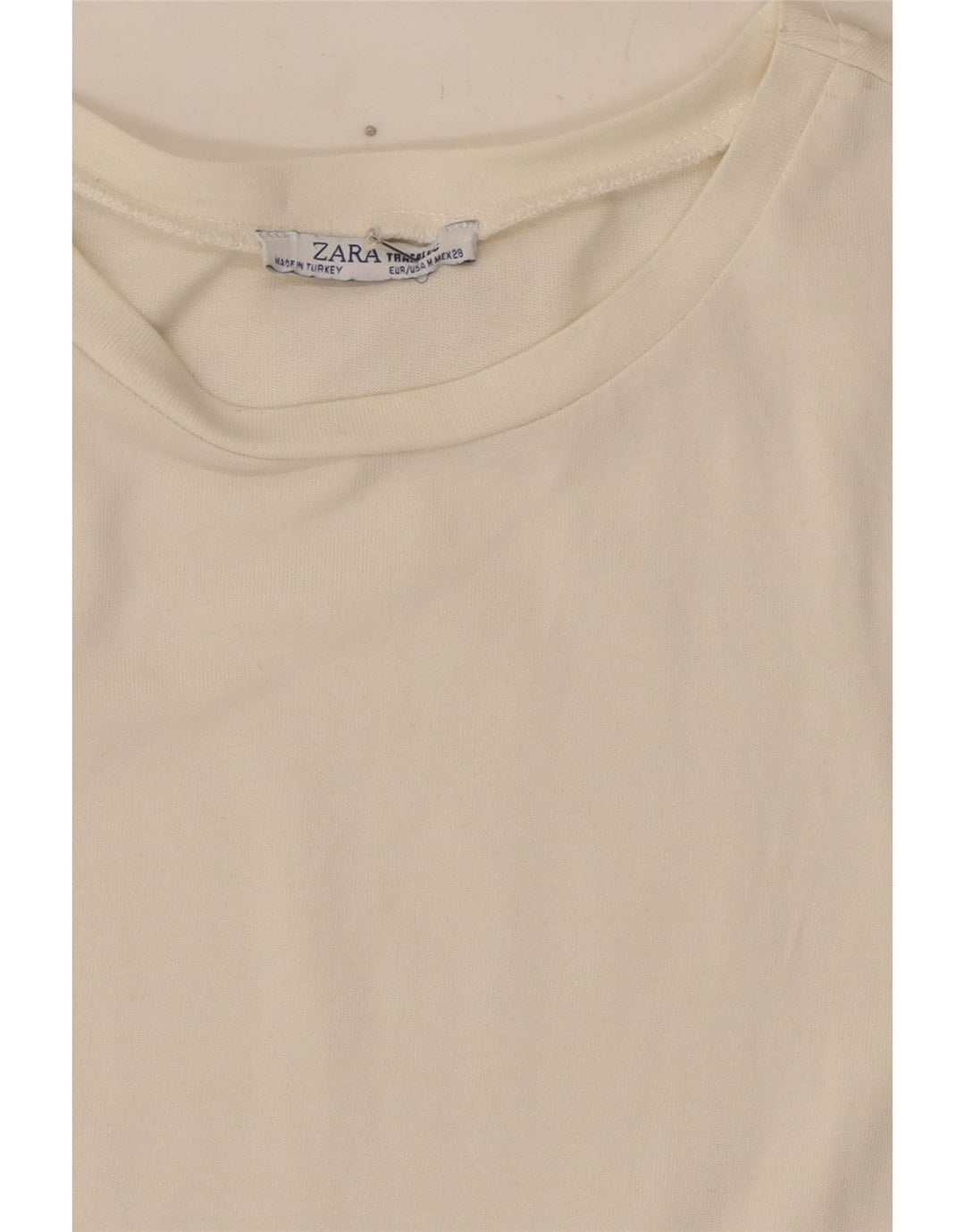Женская блузка Zara Top UK 12, средний белый с животным принтом