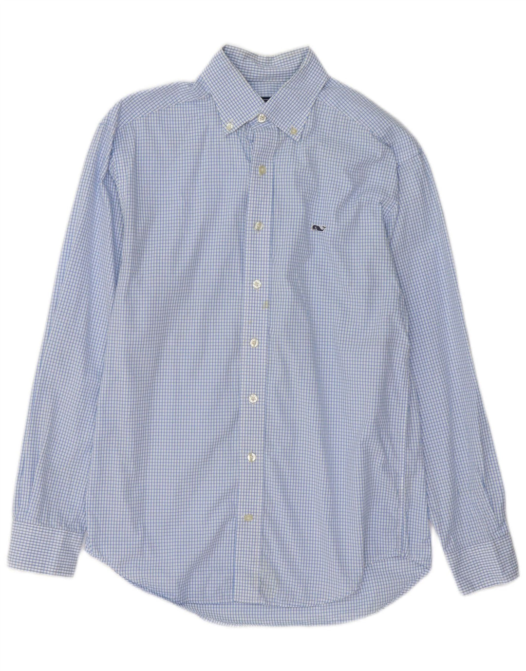 Мужская рубашка Vineyard Vines, маленькая синяя клетка, хлопок