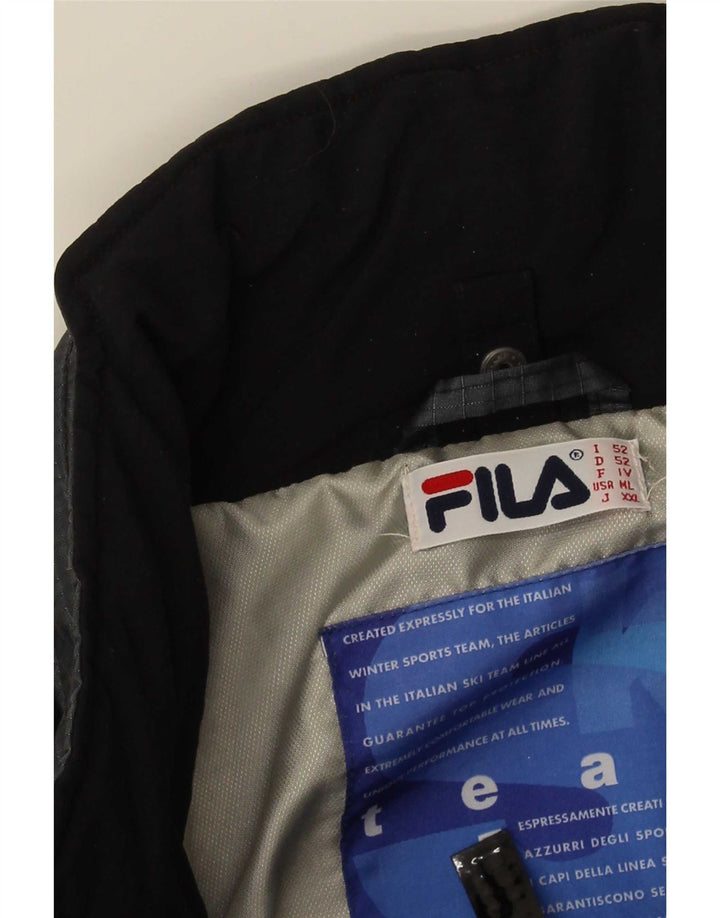 Мужская дождевик Fila IT 52 XL Серый с цветными блоками