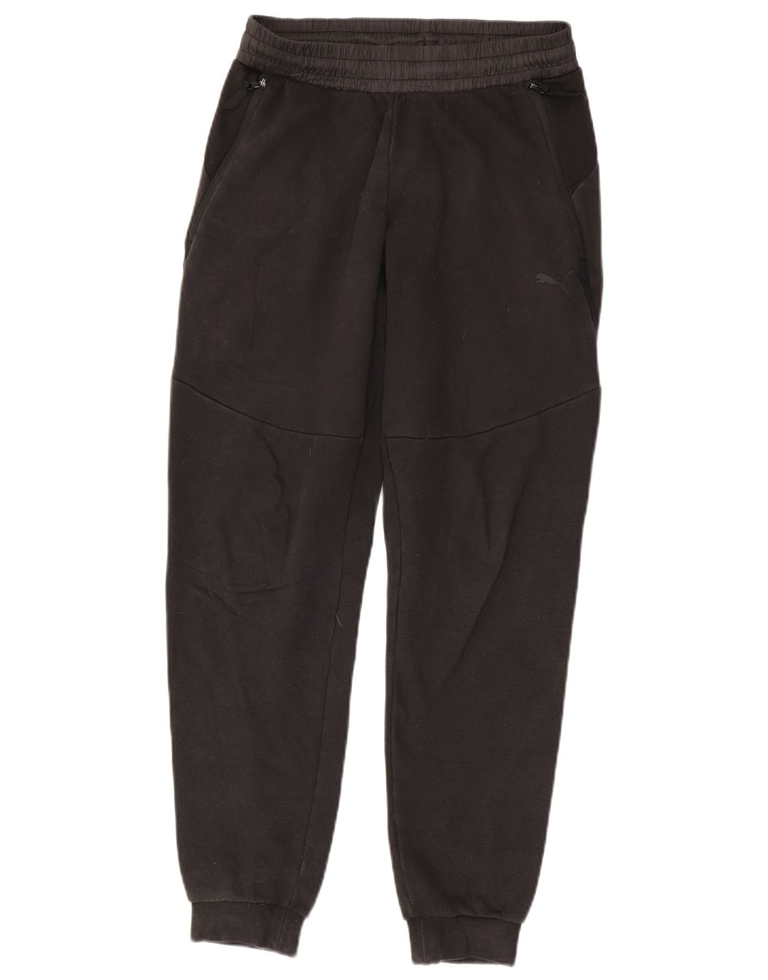 PUMA Mens Tracksuit Trousers Joggers Small Black Cotton