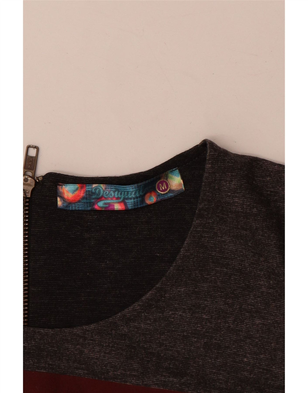 Женское платье-футляр Desigual с длинным рукавом UK 12, средний серый с геометрическим узором