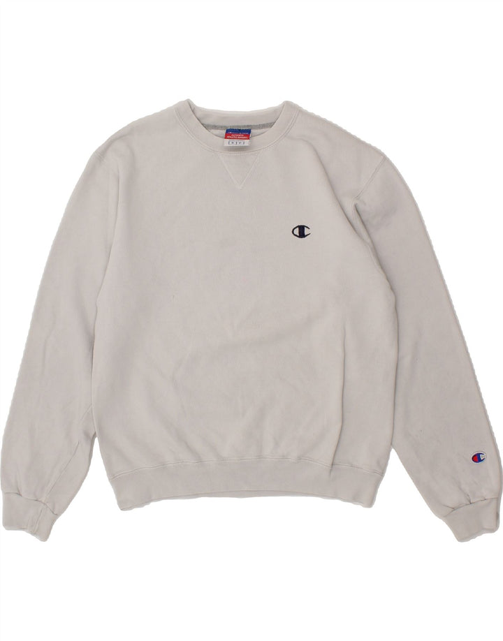 CHAMPION Mens Sweatshirt Jumper Small White Vintage Champion and Second-Hand Champion from Messina Hembry 