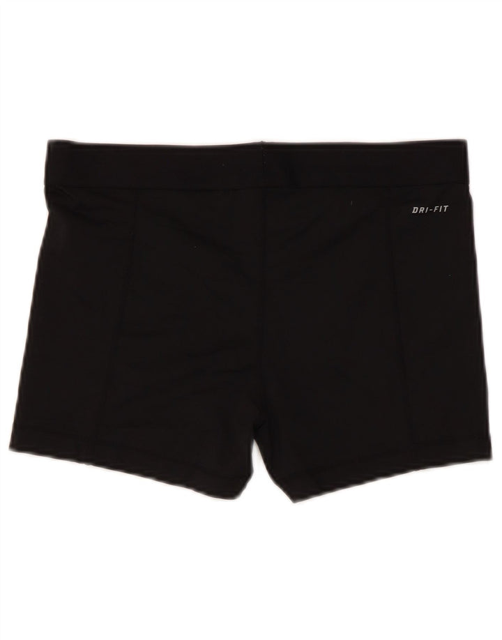 Женские спортивные шорты с графическим рисунком Nike Dri Fit UK 14, большие черные