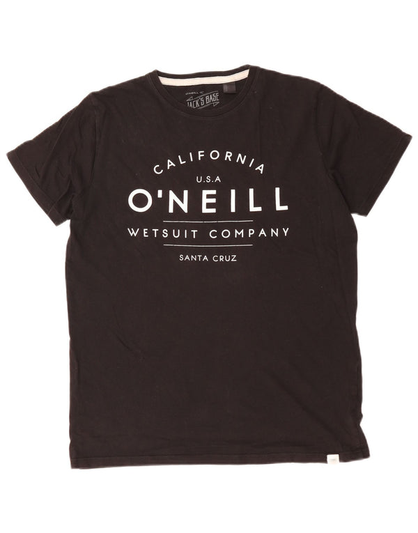 O'Neill Boys Graphic T-Shirt Top 15-16 Years Black Cotton