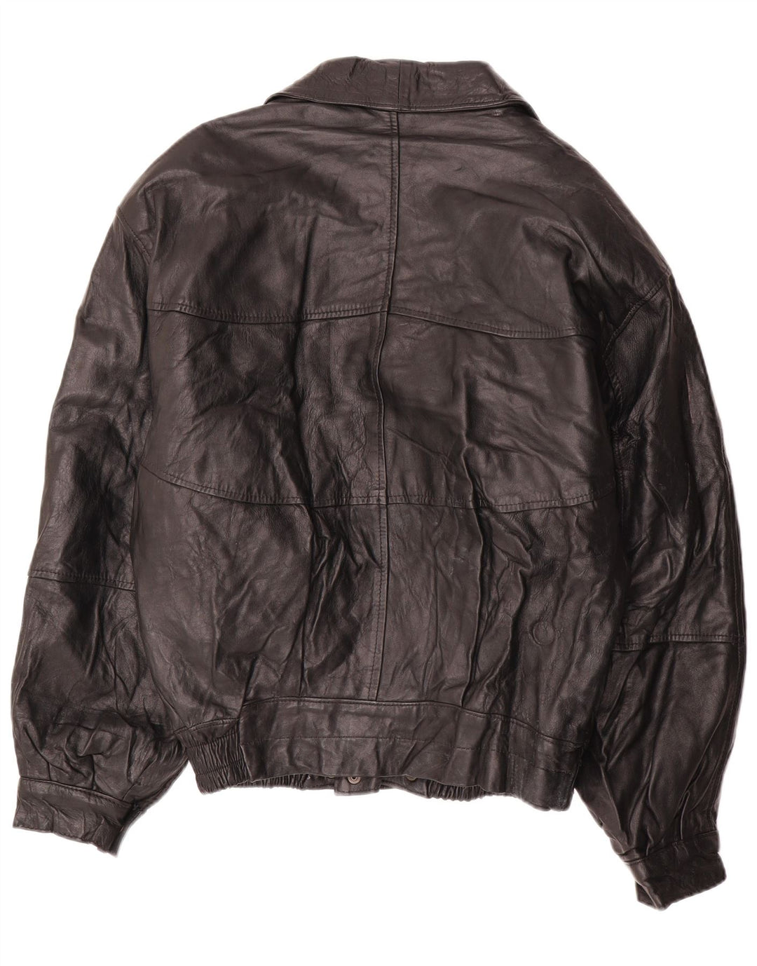 LAVORAZIONE ARTIGIANA Мужская кожаная куртка IT 52 XL Черная кожа