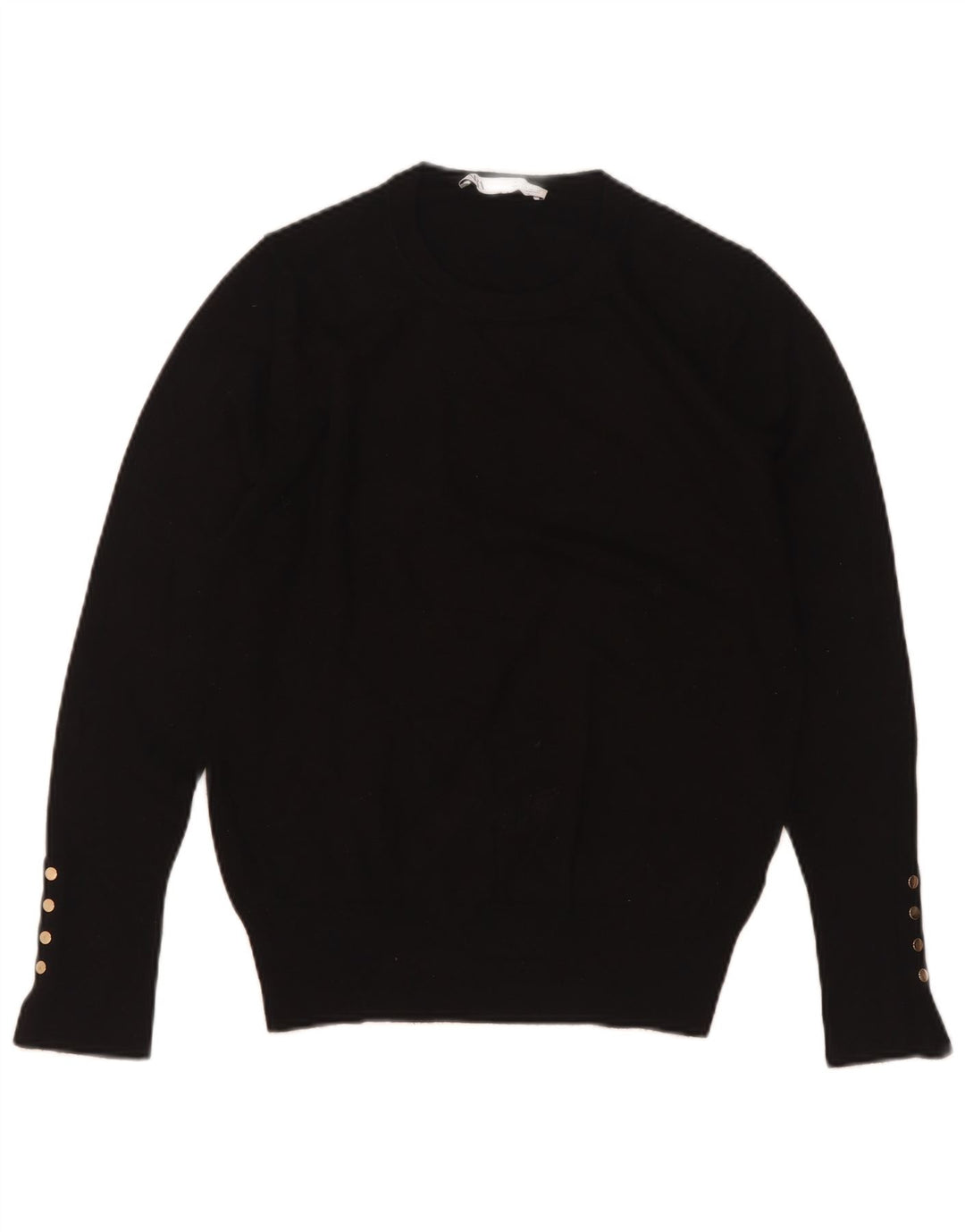 Женский джемпер с круглым вырезом Zara UK 12, средний черный
