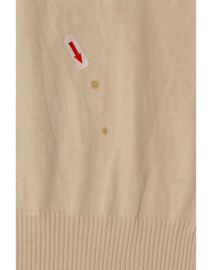 Женский джемпер с v-образным вырезом Levi's UK 12 Medium Off White