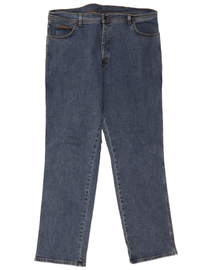 Мужские прямые джинсы Wrangler Texas Stretch W42 L34, синий хлопок