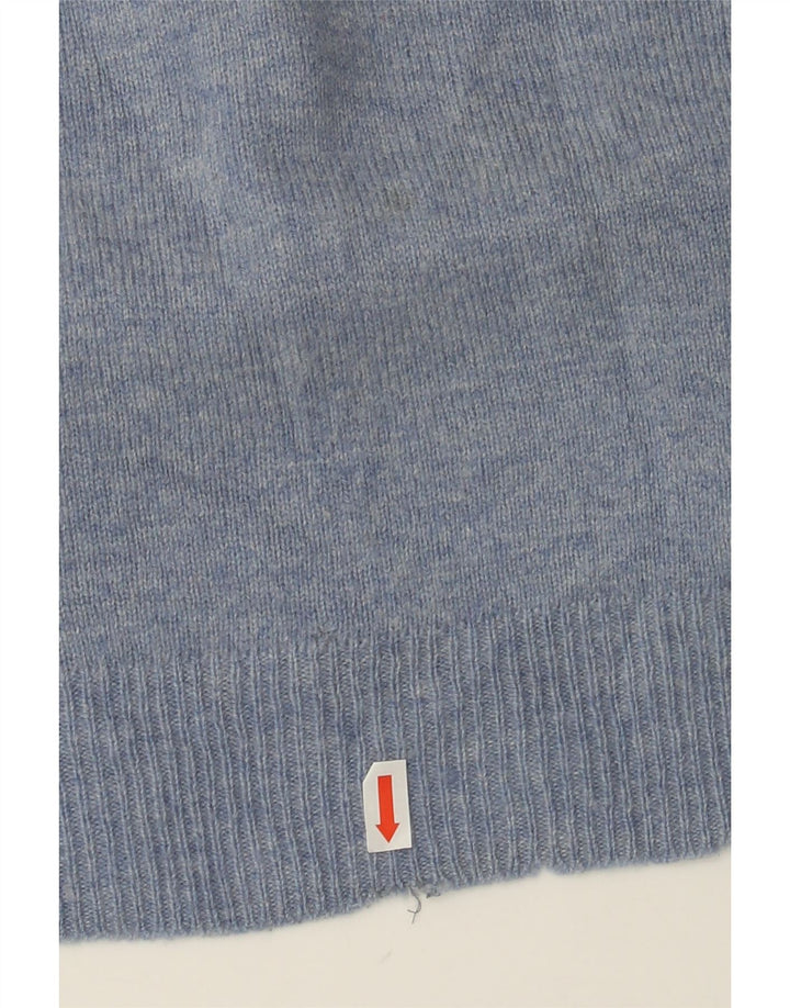 Мужской джемпер с v-образным вырезом Marks & Spencer Blue Harbour, средний синий
