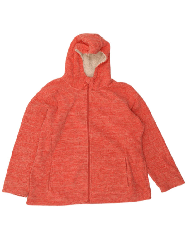 Женская флисовая куртка с капюшоном Mountain Warehouse UK 20 2XL, красный полиэстер