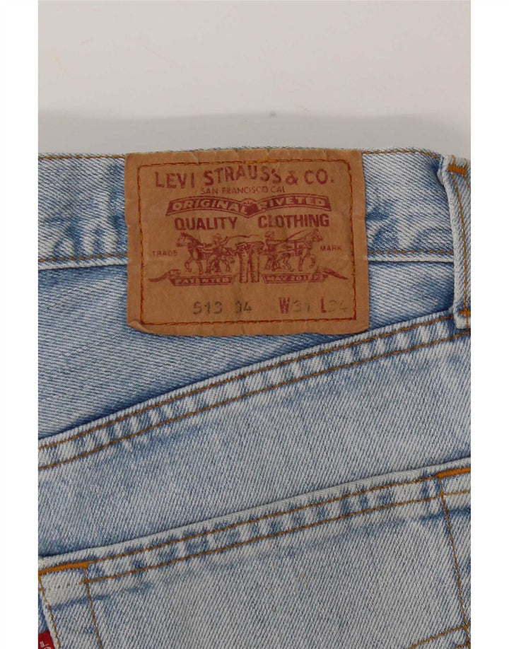 Мужские прямые джинсы Levi's 513 W31 L34 синие
