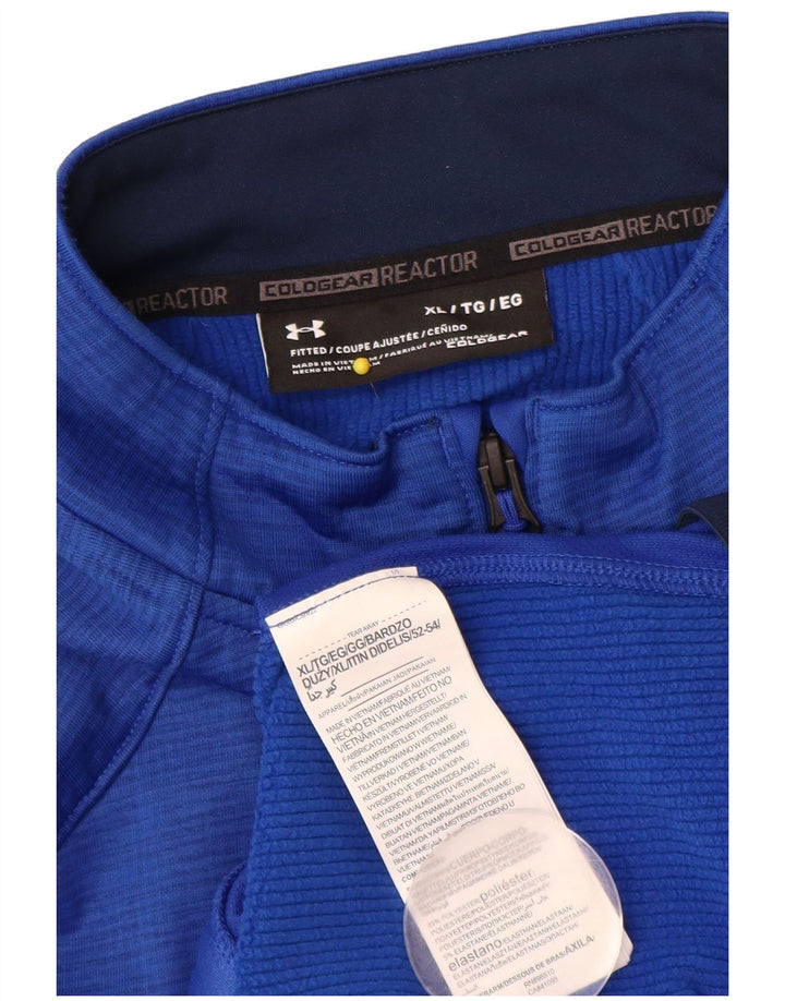 Мужской спортивный костюм Cold Gear Under Armour, верхняя куртка UK 42 XL, синий полиэстер