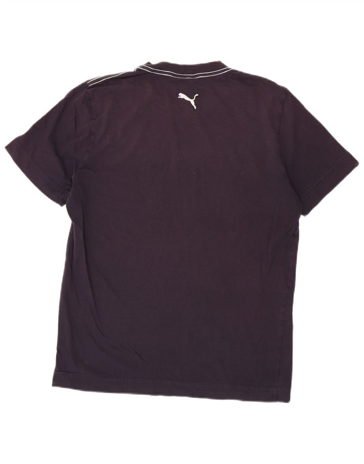 Мужская футболка с рисунком Puma, темно-синий, хлопковый топ среднего размера