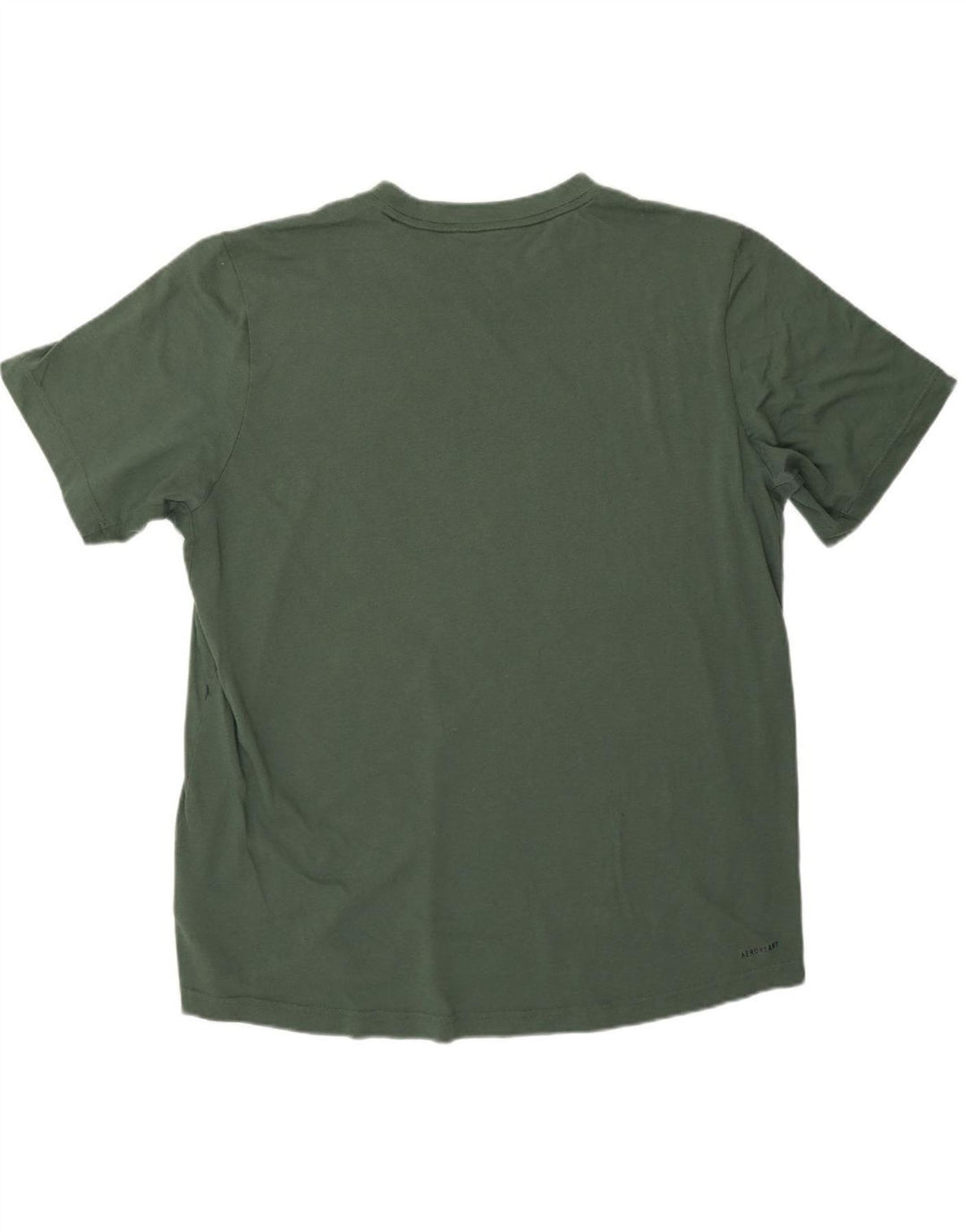 ADIDAS Mens Graphic T-Shirt Top Large Green Polyester