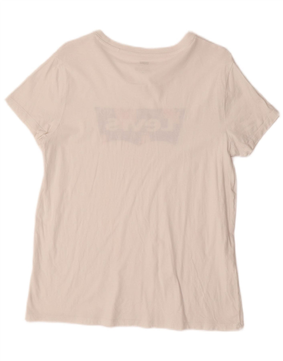 LEVI'S Womens Graphic T-Shirt Top UK 14 Medium White