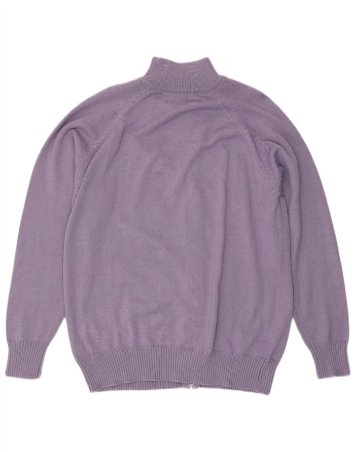 Мужской кардиган KAPPA 3XL, фиолетовый, акрил с цветными блоками