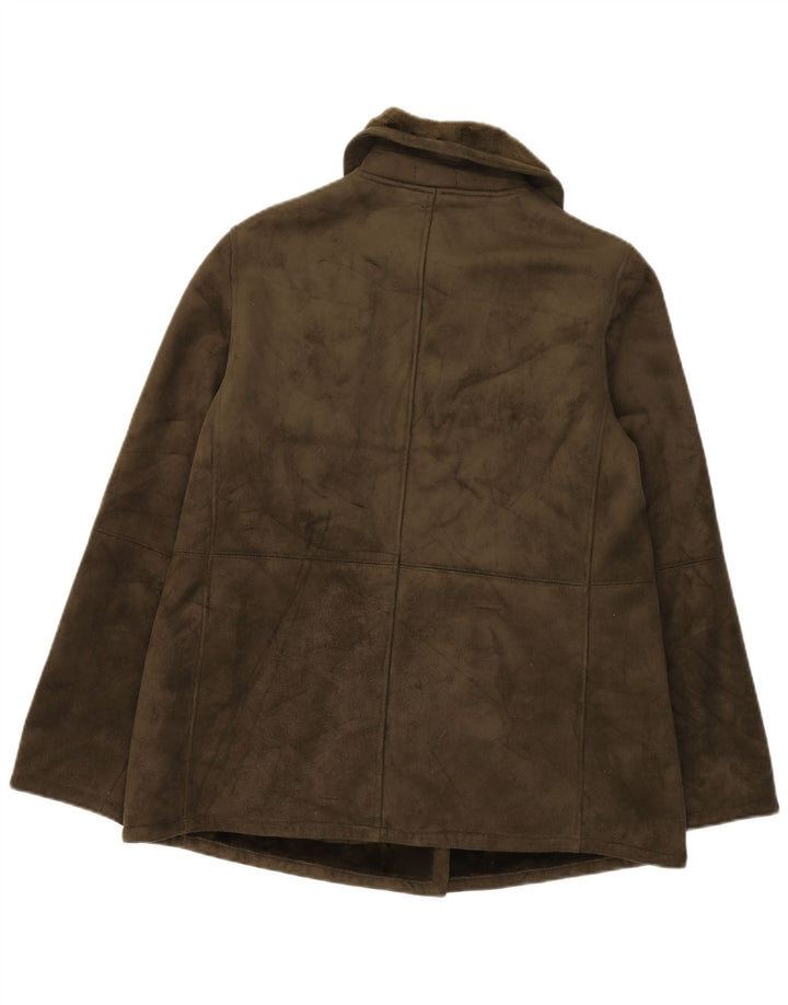 Женская куртка Chaps Sherpa UK 14, большая, цвет хаки, акрил