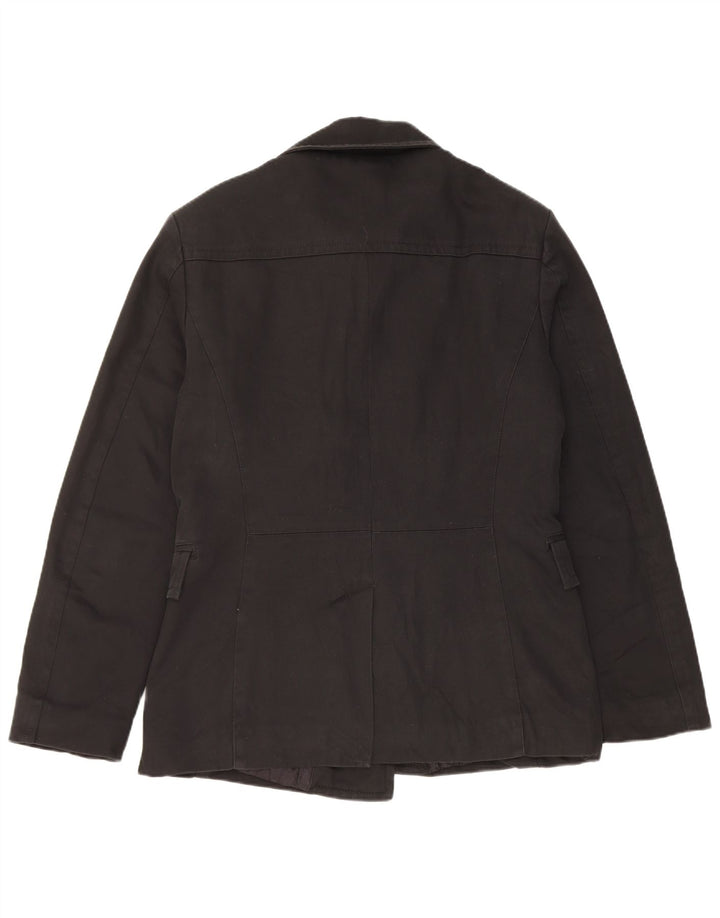 Bikkembergs Женский двубортный пиджак IT 50 XL Черный Хлопок