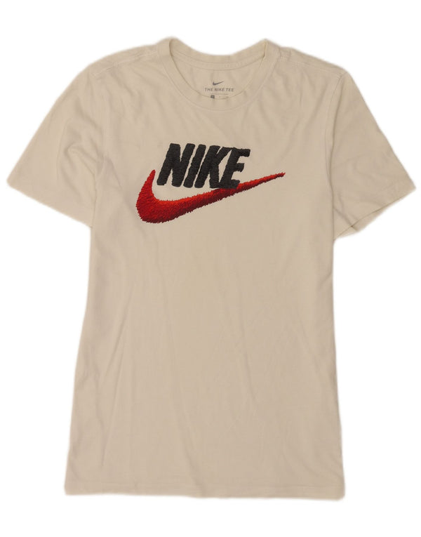 Мужская футболка с рисунком Nike, маленький белый хлопок