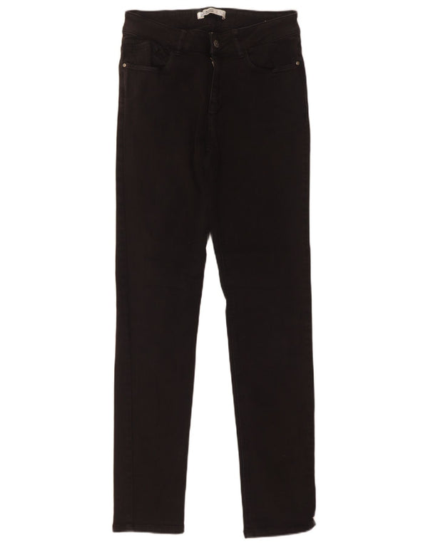 Женские джинсы скинни Zara EU 38, маленькие W28 L30, черный хлопок