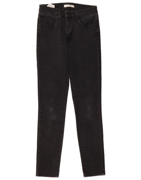 Женские джинсы скинни Levi's 721 с высокой посадкой W28 L30, черный хлопок