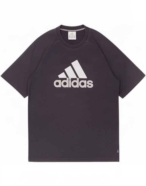Adidas Мужская футболка с рисунком Топ среднего размера, темно-синий, хлопок