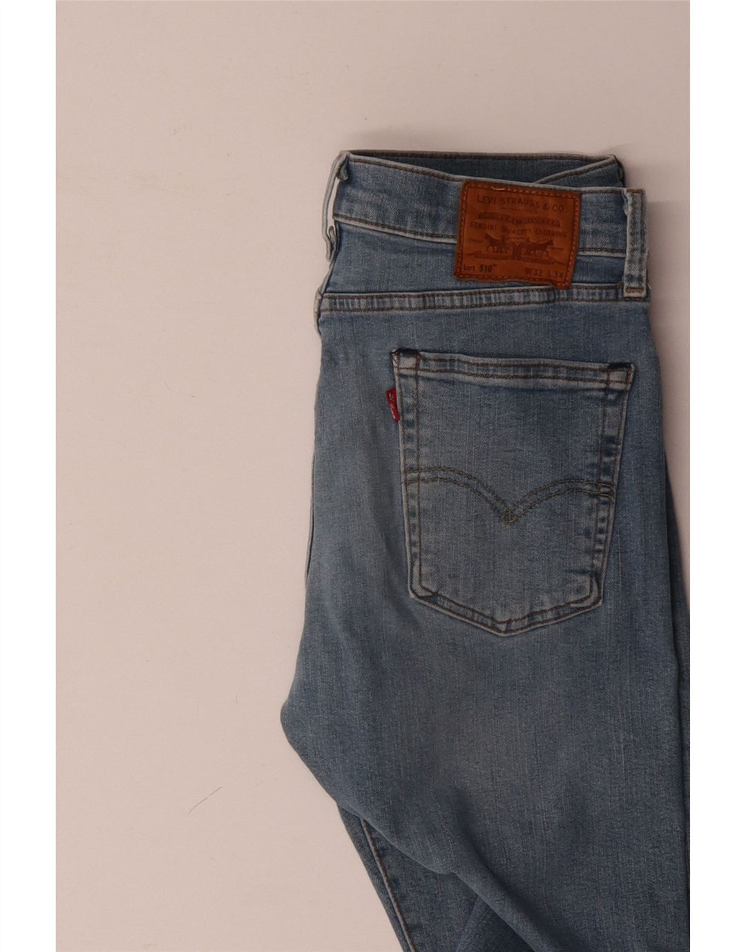 Женские джинсы скинни LEVI'S 510 W32 L34 Синие, хлопок