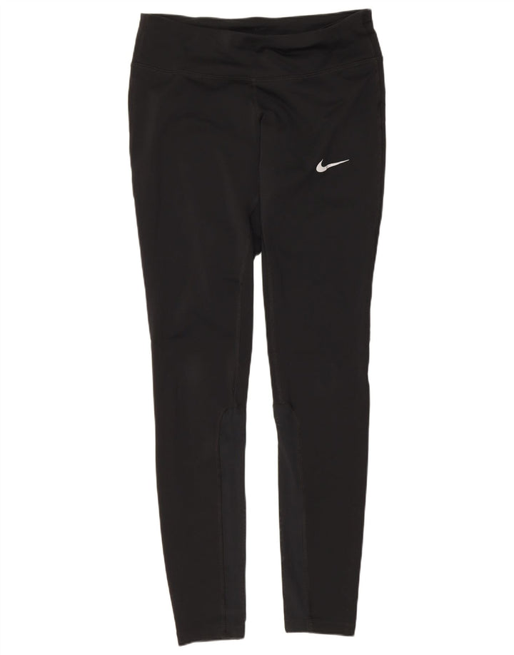 Женские леггинсы Nike Dri Fit UK 10, маленькие черные