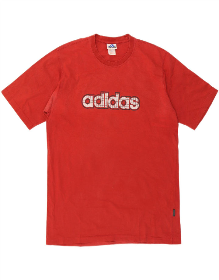 ADIDAS Mens Graphic T-Shirt Top Large Red Vintage Adidas and Second-Hand Adidas from Messina Hembry 