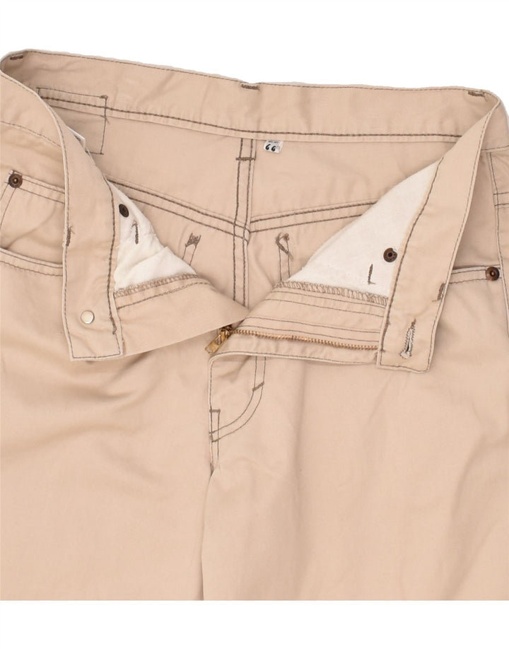 BENETTON Womens Tapered Casual Trousers IT 44 Medium W28 Beige Cotton | Vintage Benetton | Thrift | Second-Hand Benetton | Used Clothing | Messina Hembry 