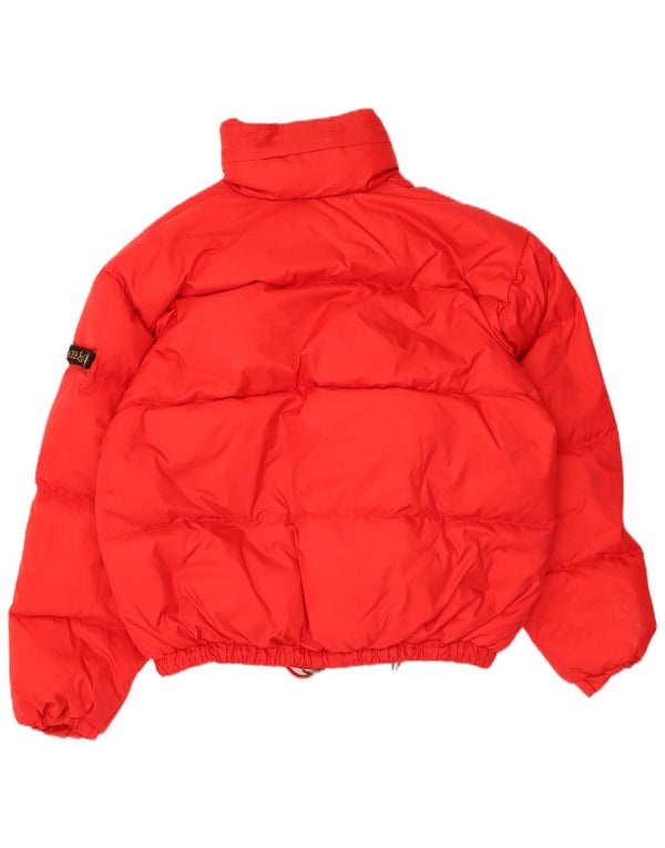 Винтажная мужская стеганая куртка свободного покроя UK 34 XS, красный нейлон