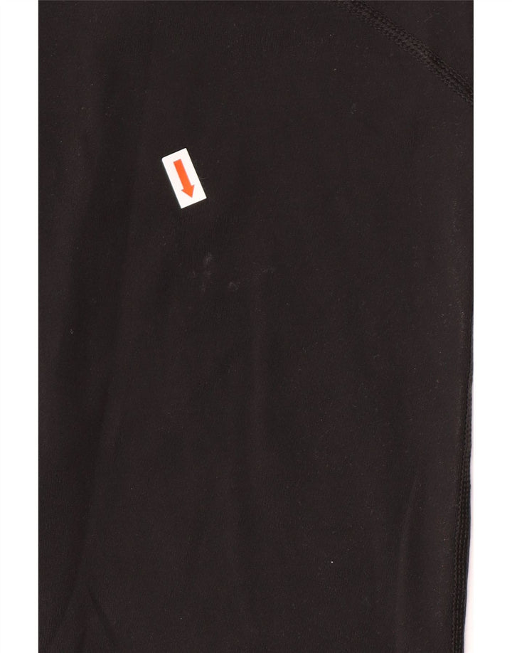 Женские леггинсы-капри NIKE Dri Fit UK 14, большие размеры, черный полиэстер